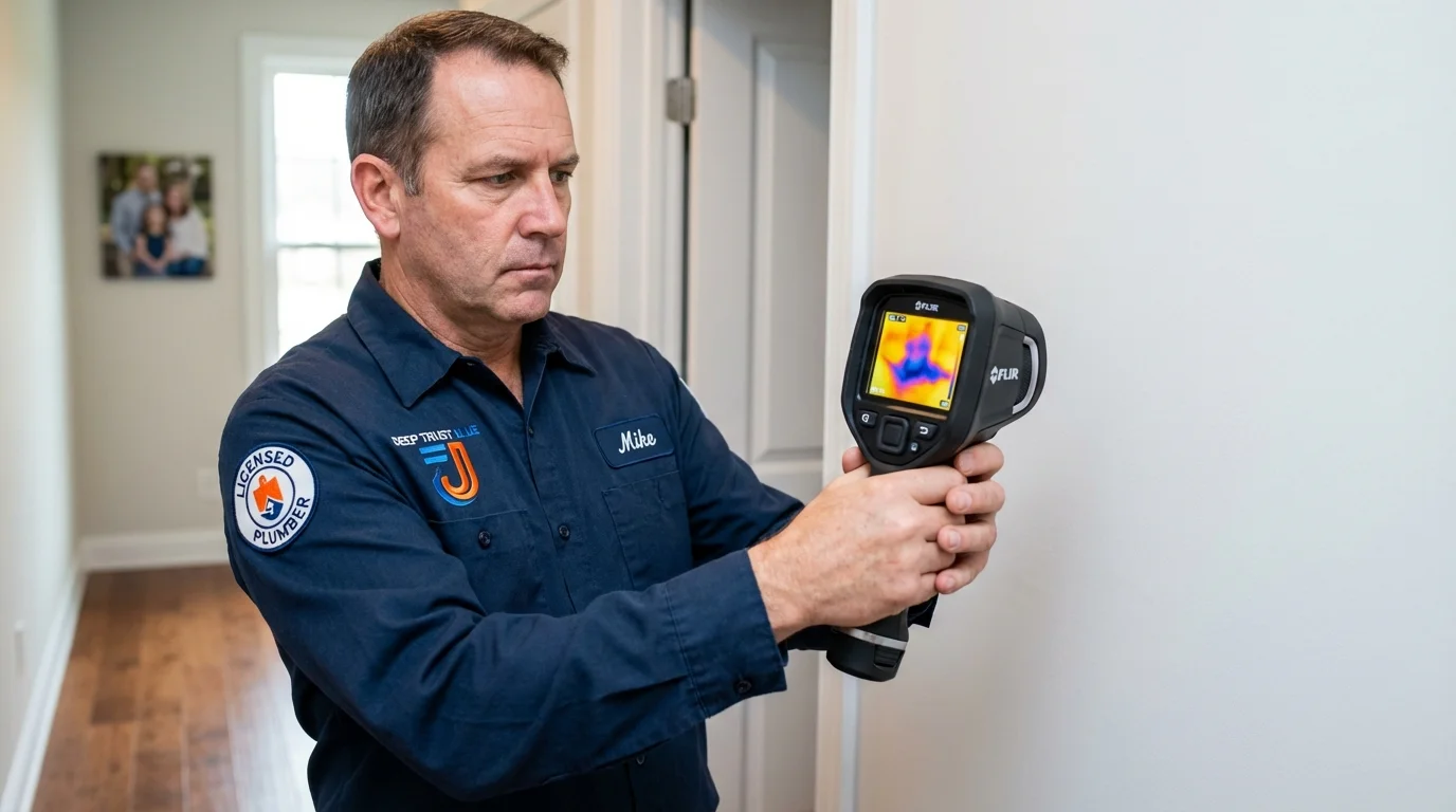 Thermal imaging leak detection by Johns Plumbing LLC in Ocilla