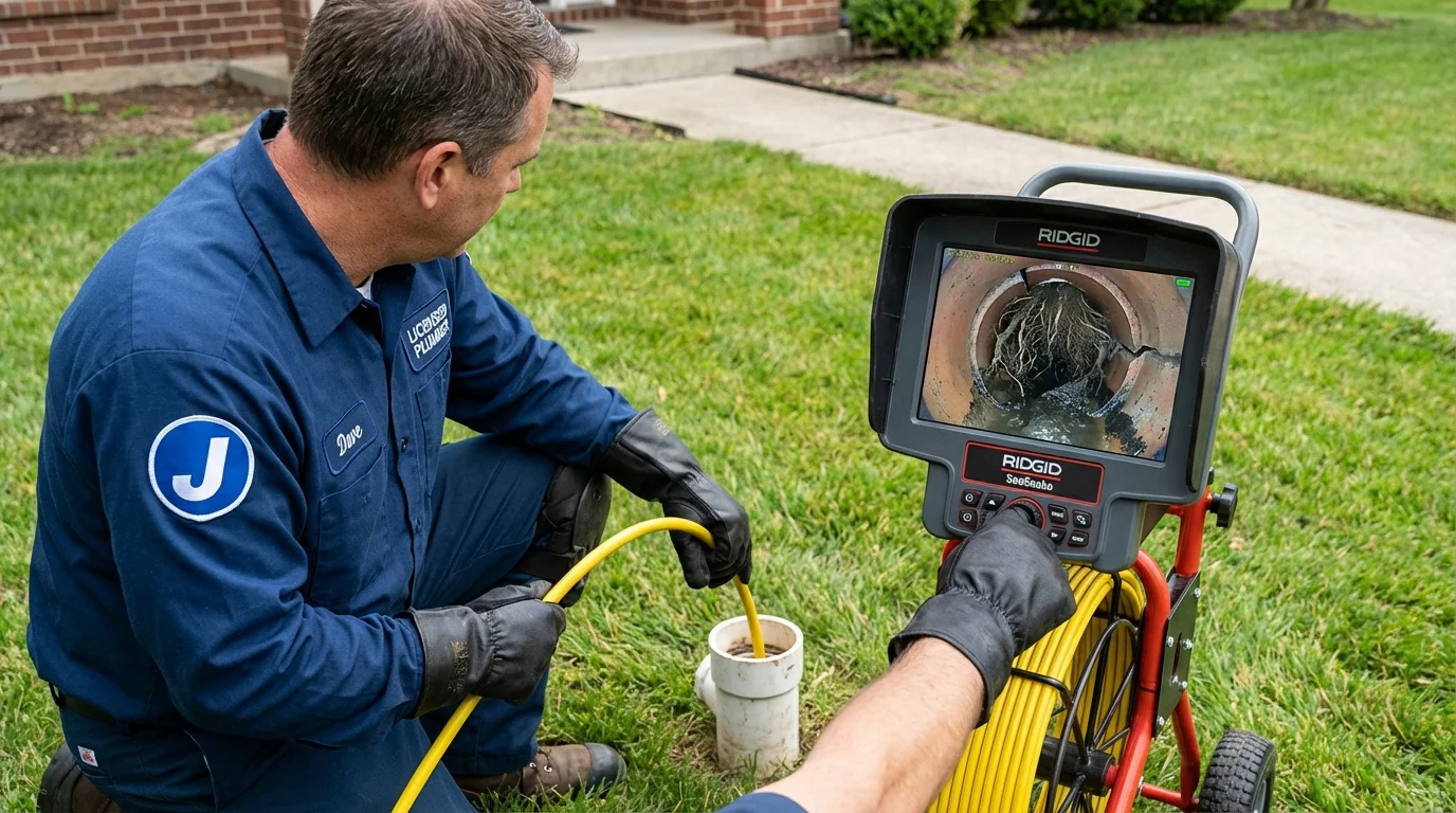 Sewer camera inspection being performed by Johns Plumbing LLC in Ocilla